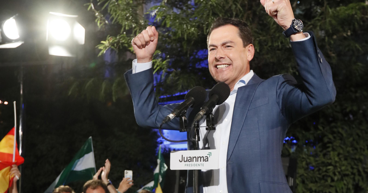 El año de la mayoría absoluta de Juanma Moreno que deja al PSOE en la ...