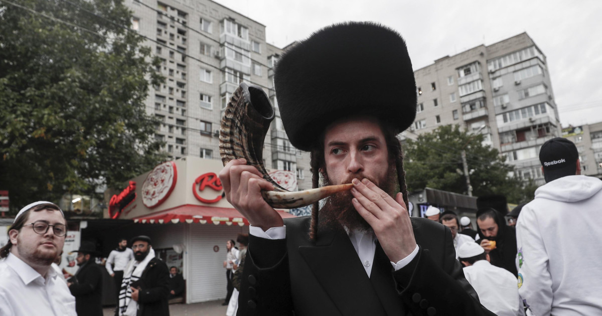 Los judíos de Ucrania celebran la fiesta del Rosh Hashanáh, previa al
