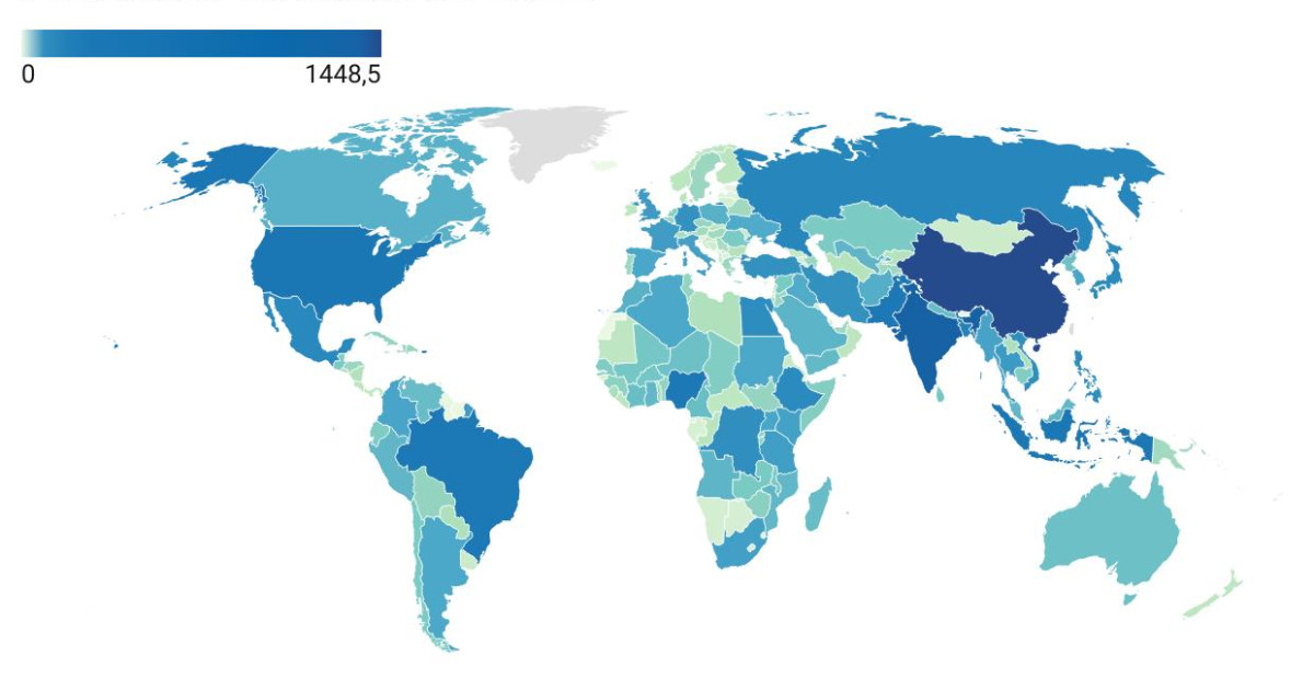 ¿Cuántos habitantes hay en el mundo?