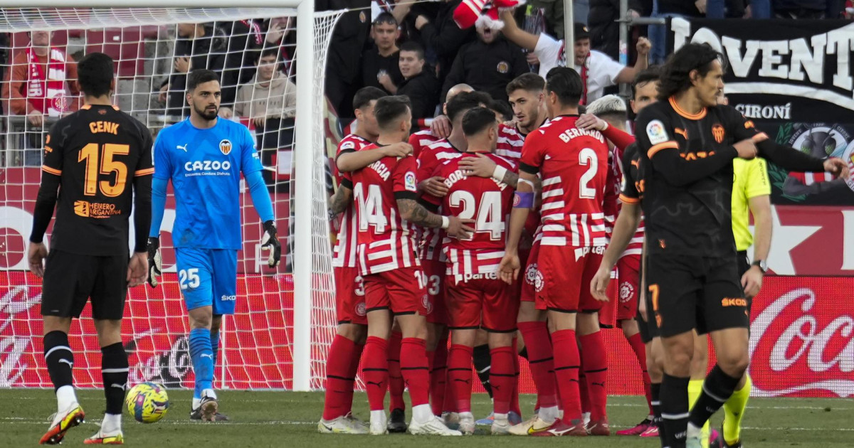 El Girona agrava la crisis de un Valencia hundido