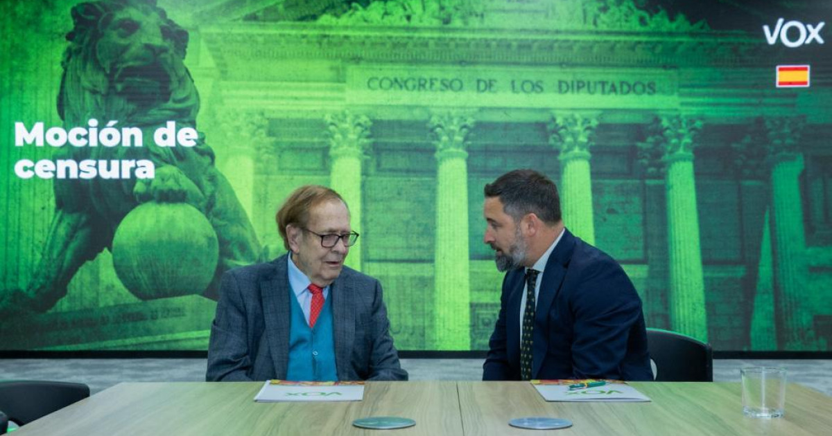 Los detalles de la moción de censura que Vox registra este lunes en el ...