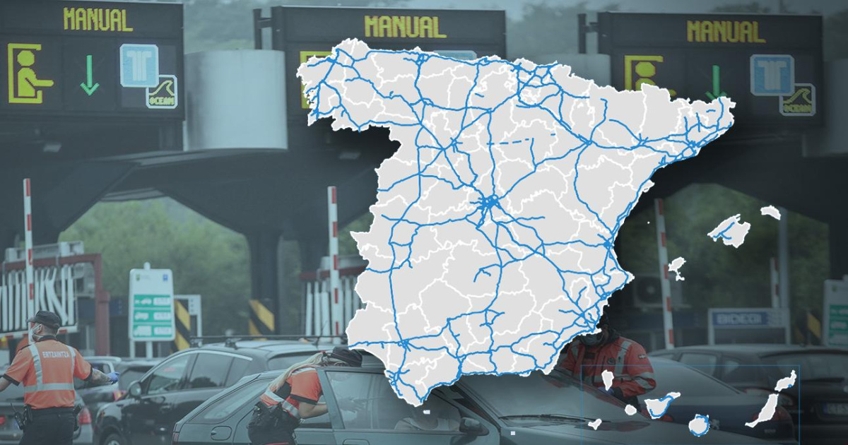 Mapa de carreteras, autovías y autopistas España 2024