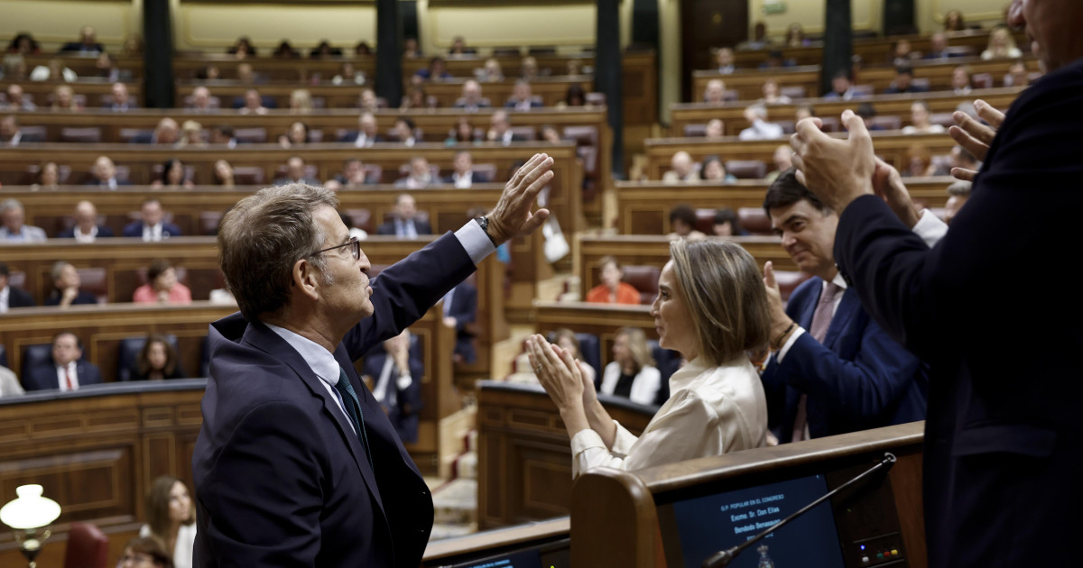Feijóo cae en la investidura ante un Sánchez incapaz de decir «sí o no ...