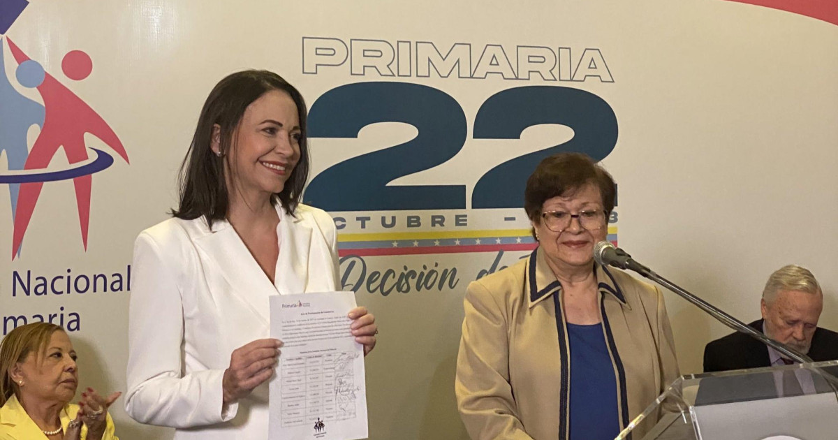 María Corina Machado es proclamada candidata presidencial de la