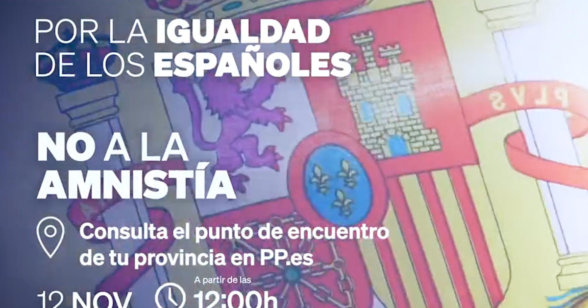 El vídeo con el que el PP llama a manifestarse este domingo contra la ...