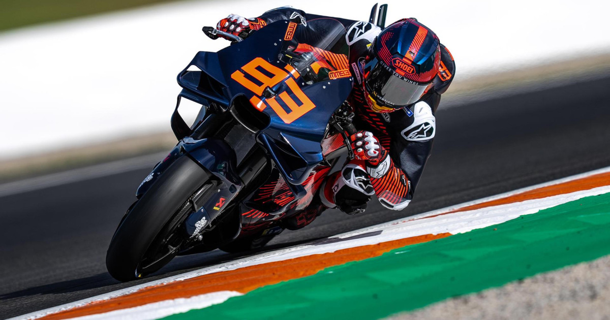 Marc Márquez ilusiona la primera vez que se monta en la Ducati