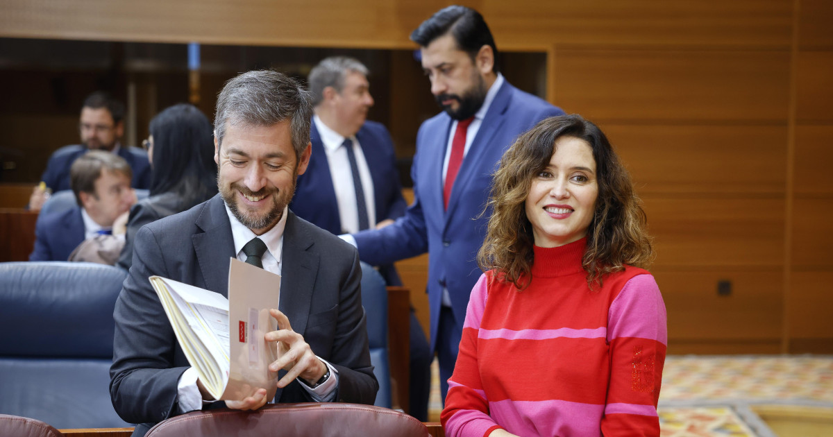 Ayuso interviene en el Pleno de la Asamblea de Madrid, en directo