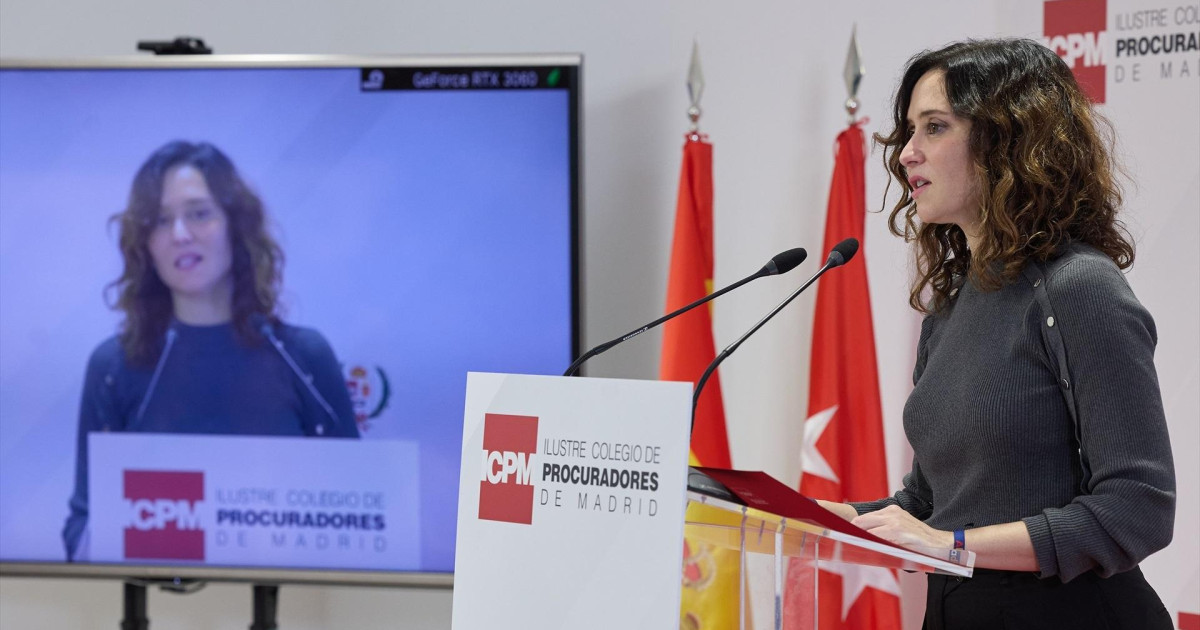 Ayuso insiste en que las leyes no se escriben «al dictado de los que ...