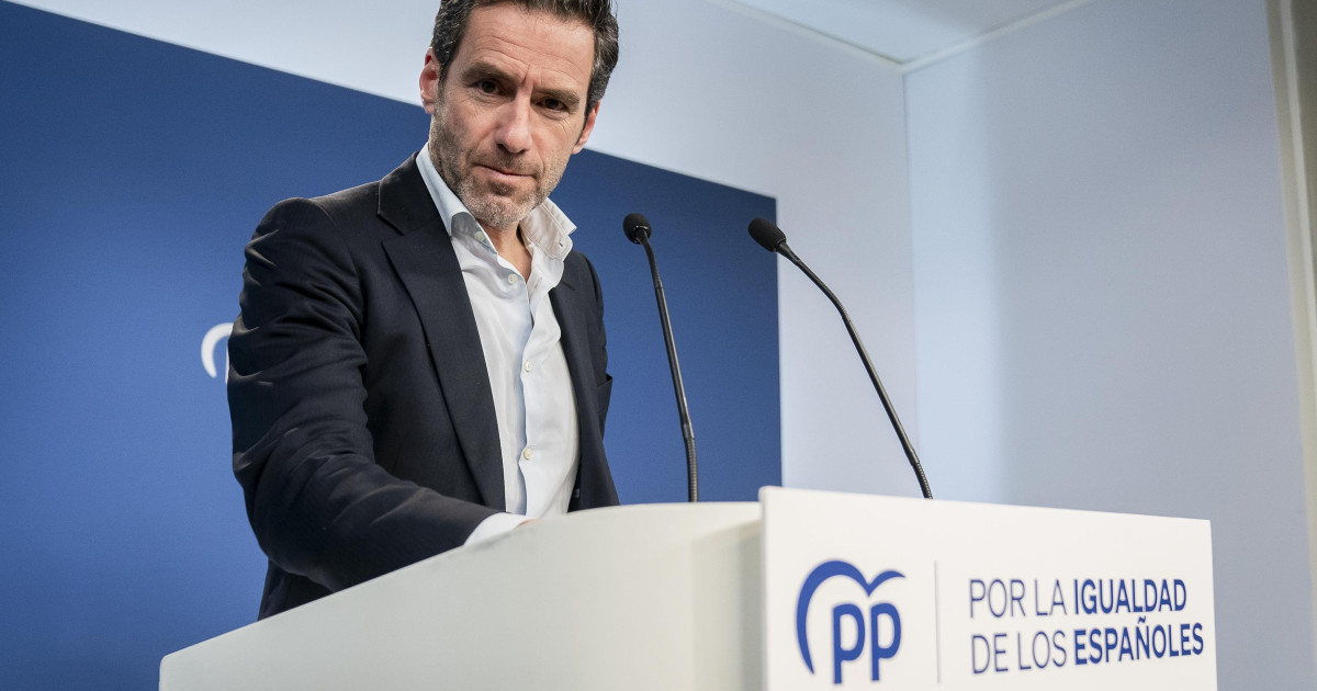 Rueda de prensa del PP tras conocerse el acuerdo de PSOE y Junts en la ...