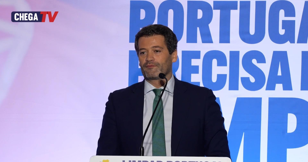 O líder do Chega não quer que Lula esteja em Portugal e Sánchez o menos possível
