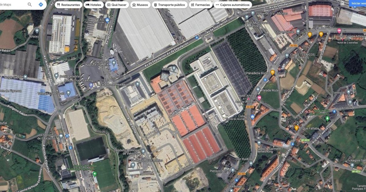 Google Maps Descubre Los Secretos De La Sede De Inditex Del Jard n 