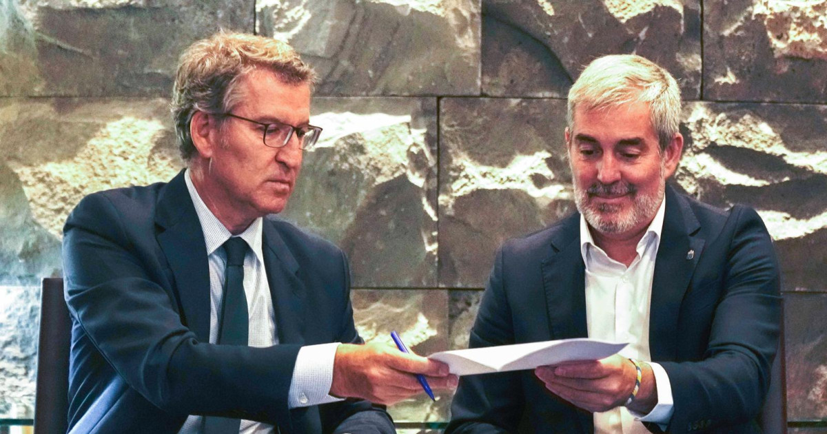El PSOE reta a Clavijo a que expulse al PP del Gobierno canario si no ...