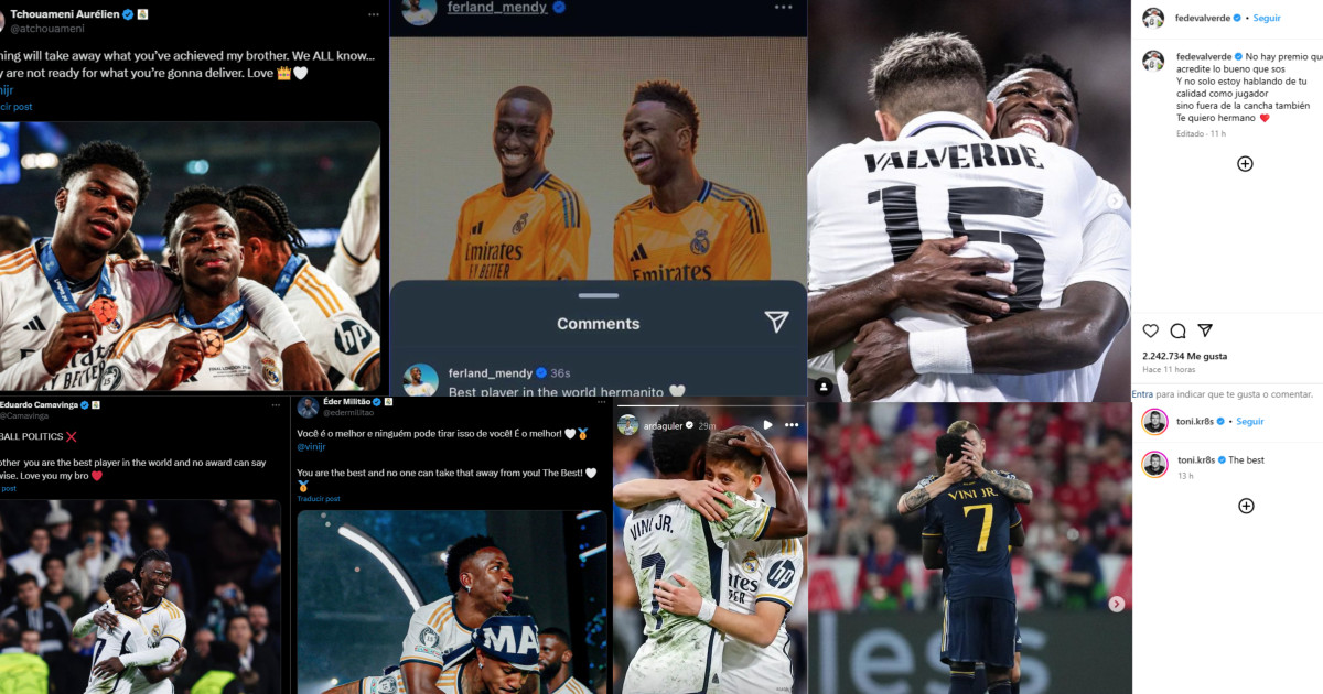 Los mensajes de apoyo de los futbolistas del Real Madrid después de ver ...