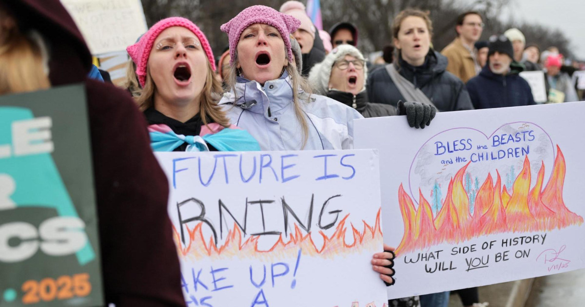 Miles de personas salen a la calle en Washington para protestar por el ...