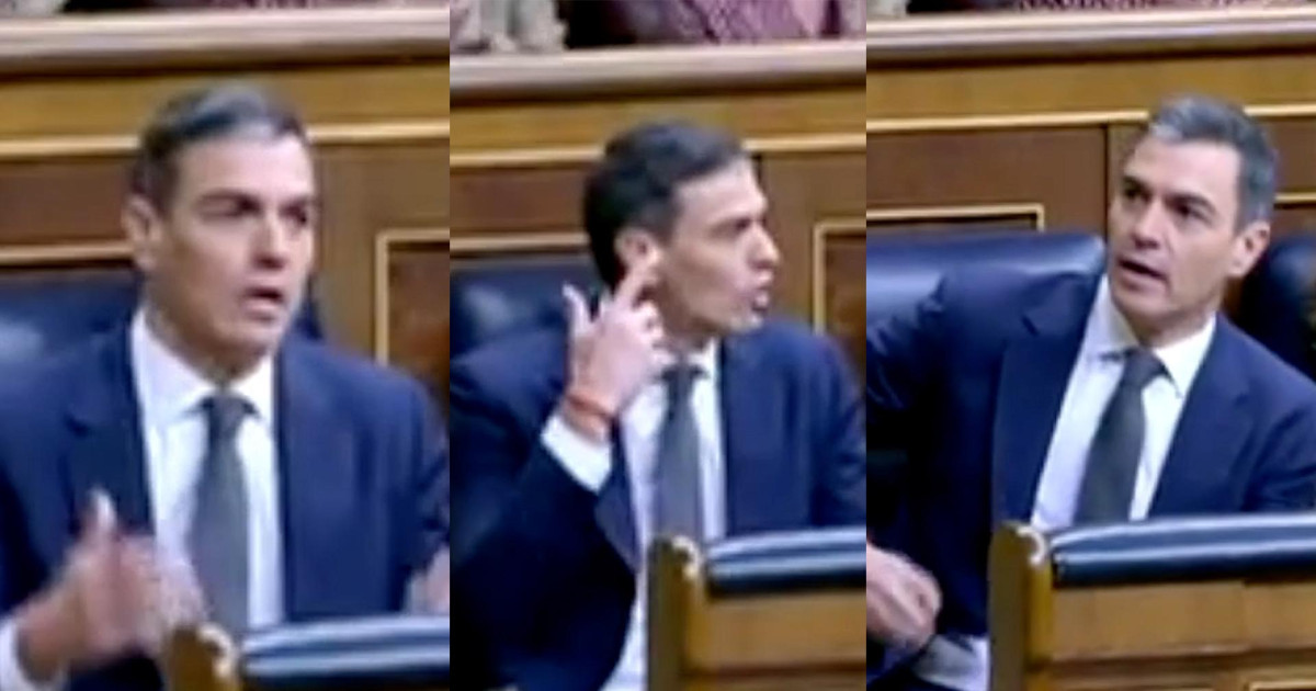 El extraño gesto de enojo de Sánchez tras el cara a cara con Feijóo