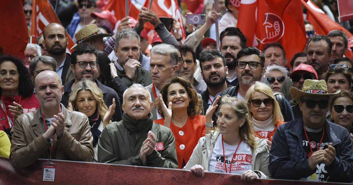 UGT y CCOO encabezan la manifestación del 1 de mayo en Madrid, en directo