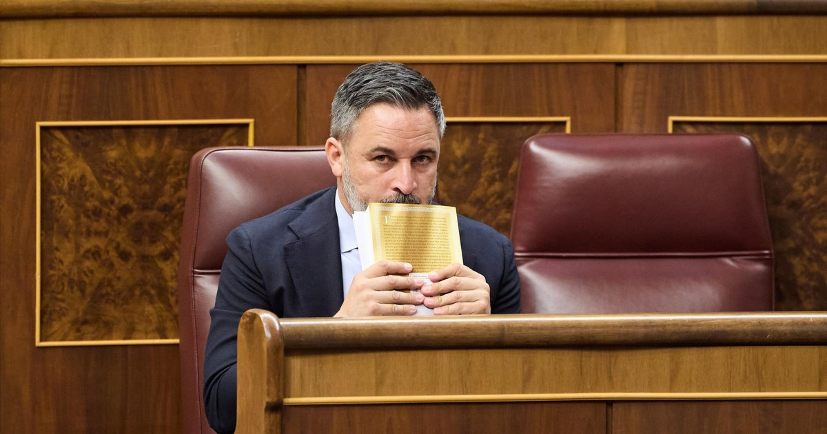 Abascal y los diputados de Vox no se presentan en el hemiciclo del ...