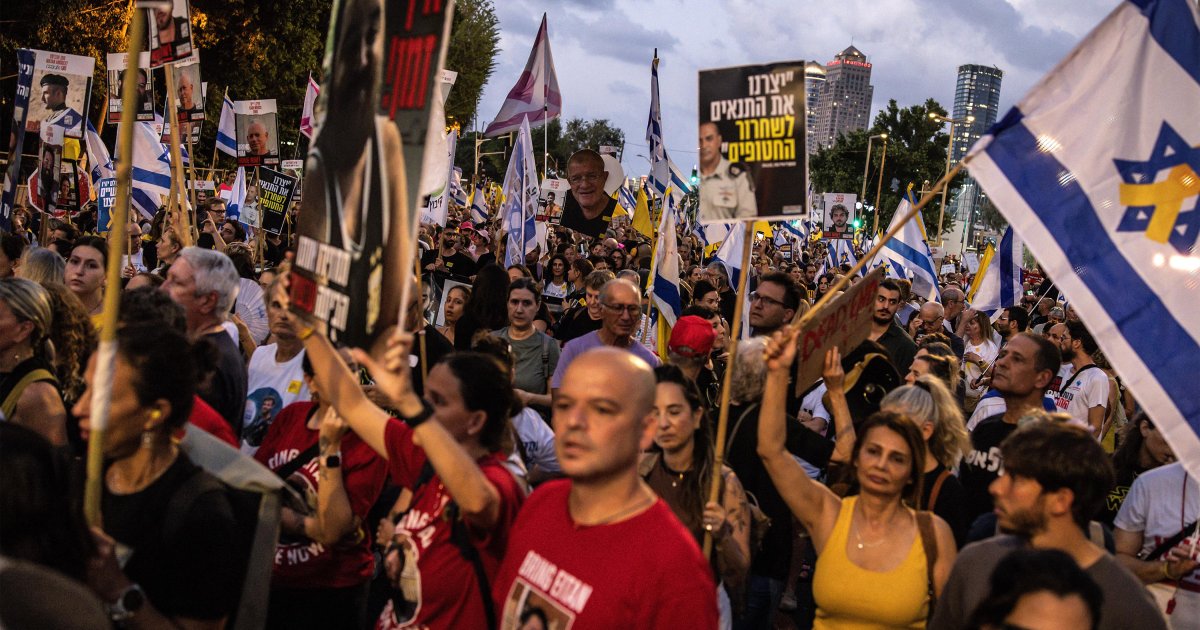 Miles de personas protestan en Tel Aviv contra la guerra en Gaza y ...