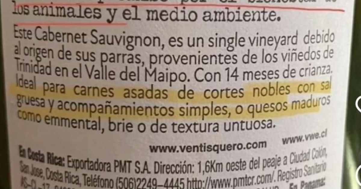 El vino vegano que presume de elaborarse sin ningún producto de origen animal y ser «ideal para carnes asadas»