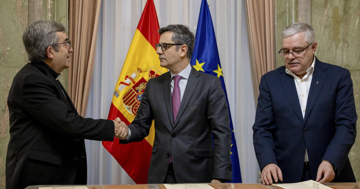 La Iglesia y el Gobierno firman este lunes un acuerdo para reparar a ...