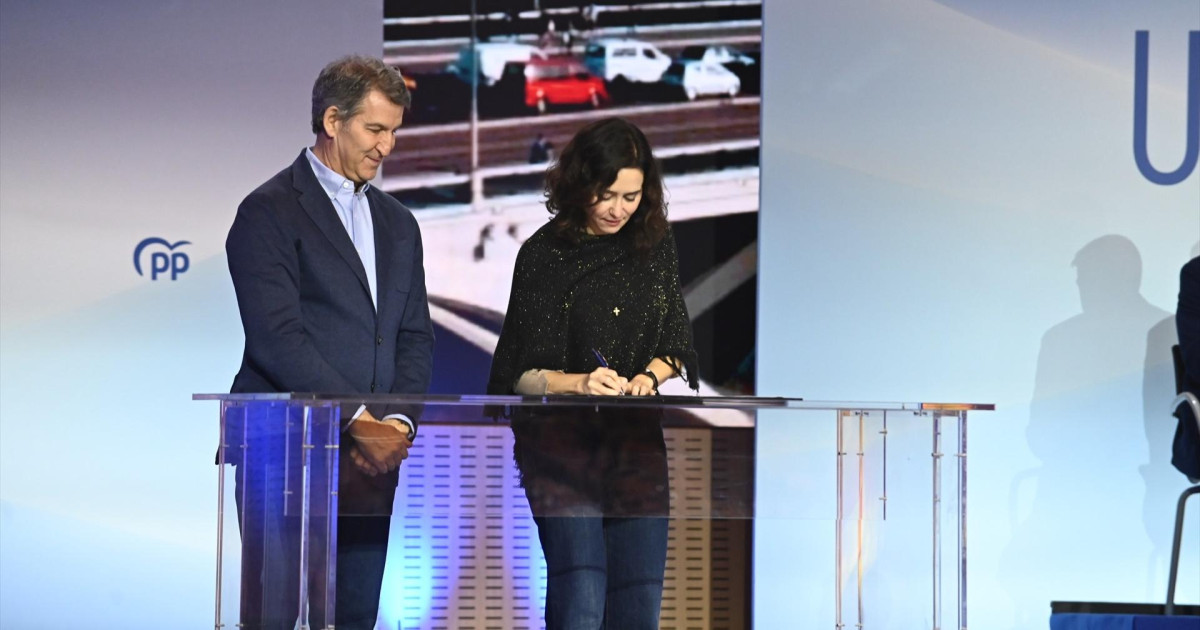 Los barones del PP firman ante la mirada de Feijóo un manifiesto contra ...