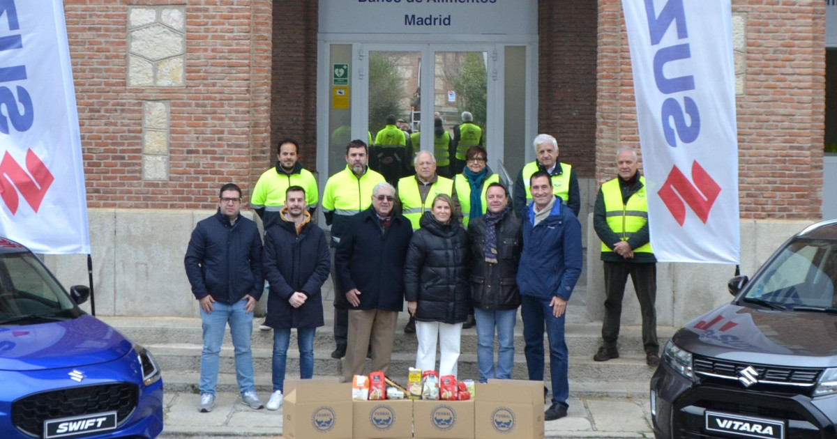 Suzuki entrega más de 3.000 kilos de comida al banco de alimentos de Madrid