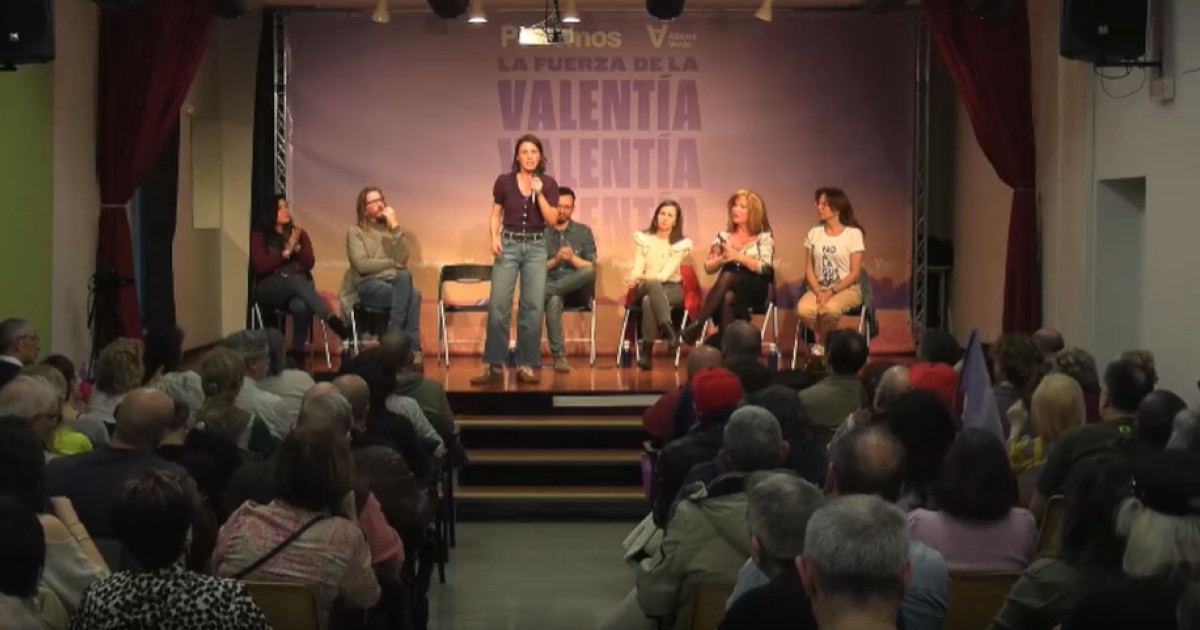 El cierre de campaña de Podemos ante un puñado de personas que vaticina ...
