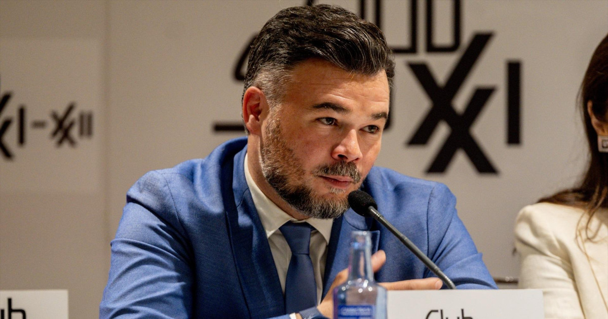 Rufián dice que «quizá» se ha equivocado al defender a Zapatero antes de conocer el auto y que lo hizo «por afecto»