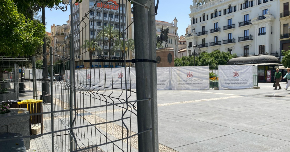 La plaza de las Tendillas se 'blinda' para la celebración en Córdoba de ...