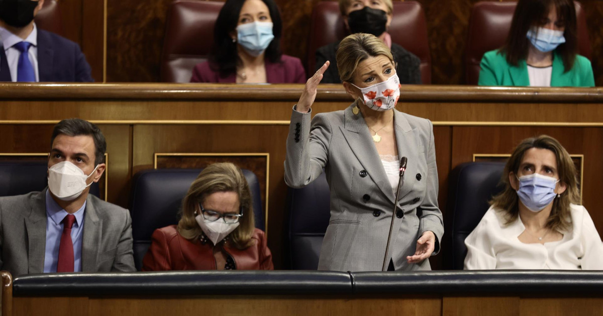 Yolanda Díaz se pone de parte de los transportistas insultados por el PSOE