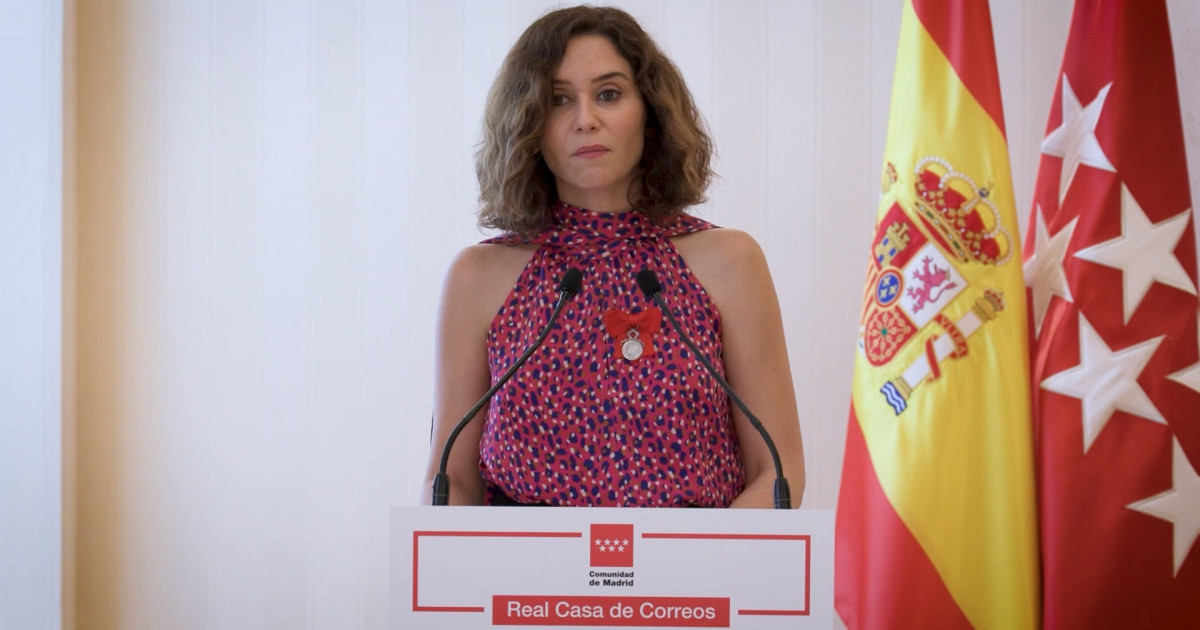 Ayuso carga contra el Gobierno por «dividir» a los españoles