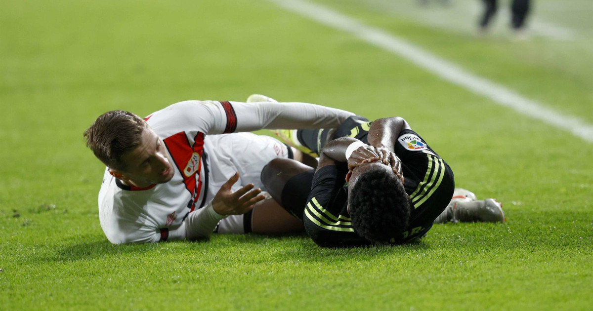 Los jugadores del Rayo provocaron a un Vinicius que no entró en el juego