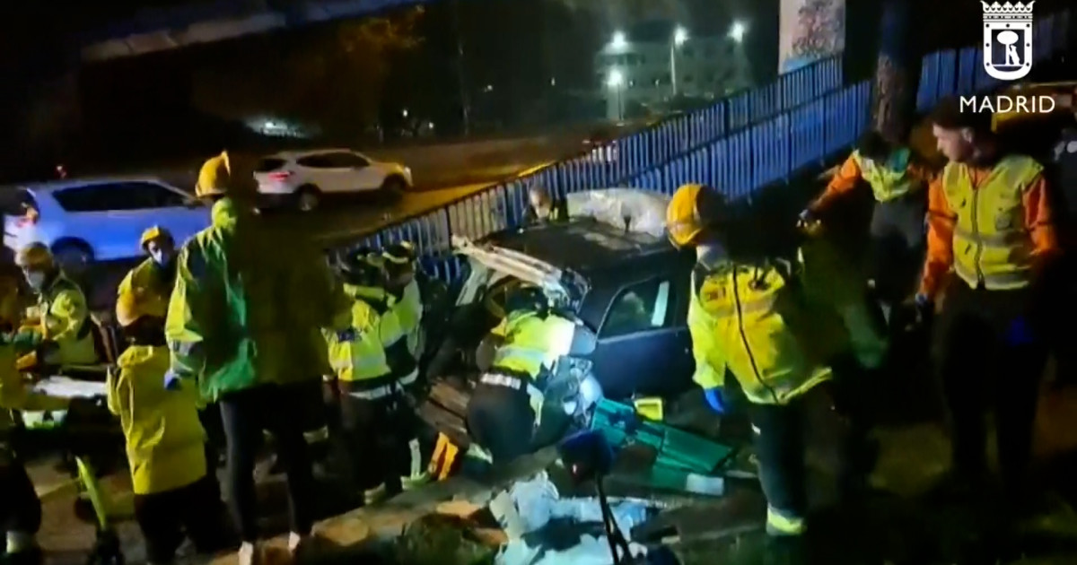 Mujer resulta herida en aparatoso accidente en la salida de Madrid por ...