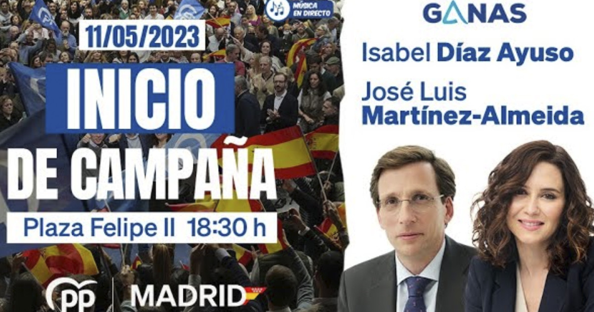 Directo | Isabel Díaz Ayuso arranca la campaña electoral junto a José ...