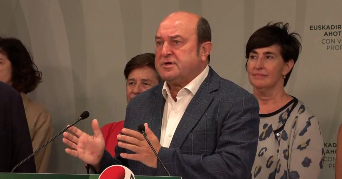 El PNV reitera su negativa a facilitar una investidura de Feijóo
