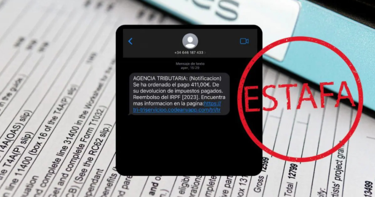 La Agencia Tributaria no está mandando SMS para reembolsarte dinero