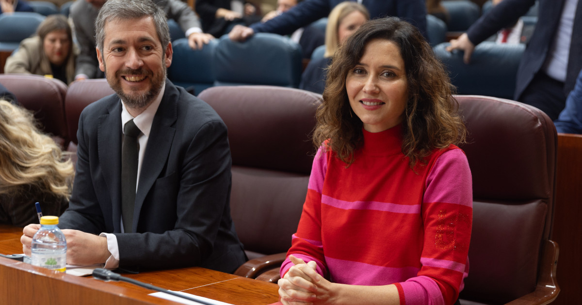 Ayuso, en el Pleno de la Asamblea de Madrid, en directo
