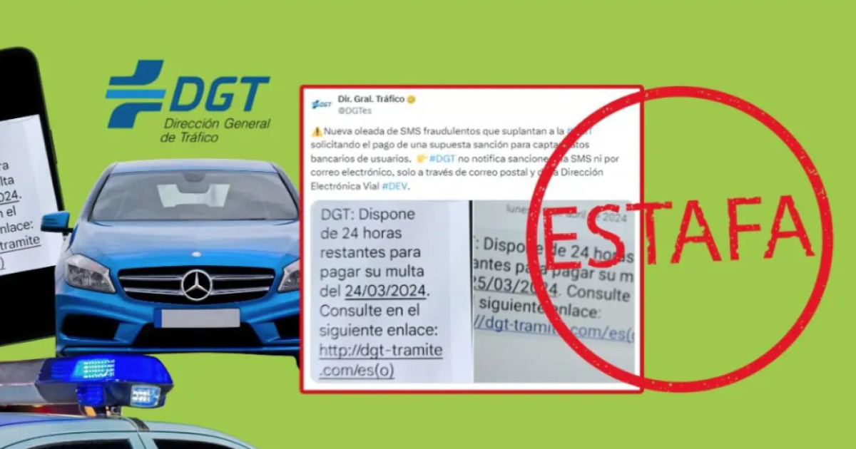 El SMS que simula ser de la DGT y que te puede robar los datos