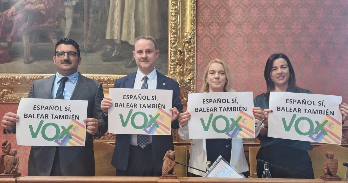 Vox arremete contra el PP balear: «Le pedimos que no se ponga de perfil ...
