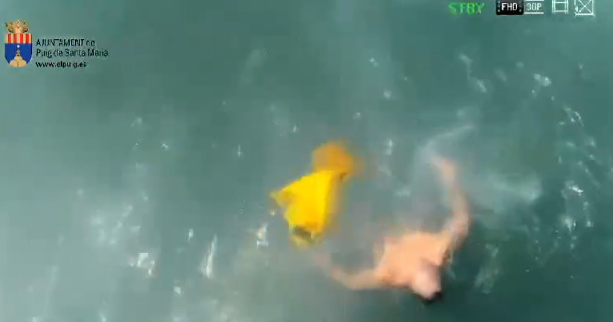 Así ha rescatado un dron a un hombre que se ahogaba en una playa de ...