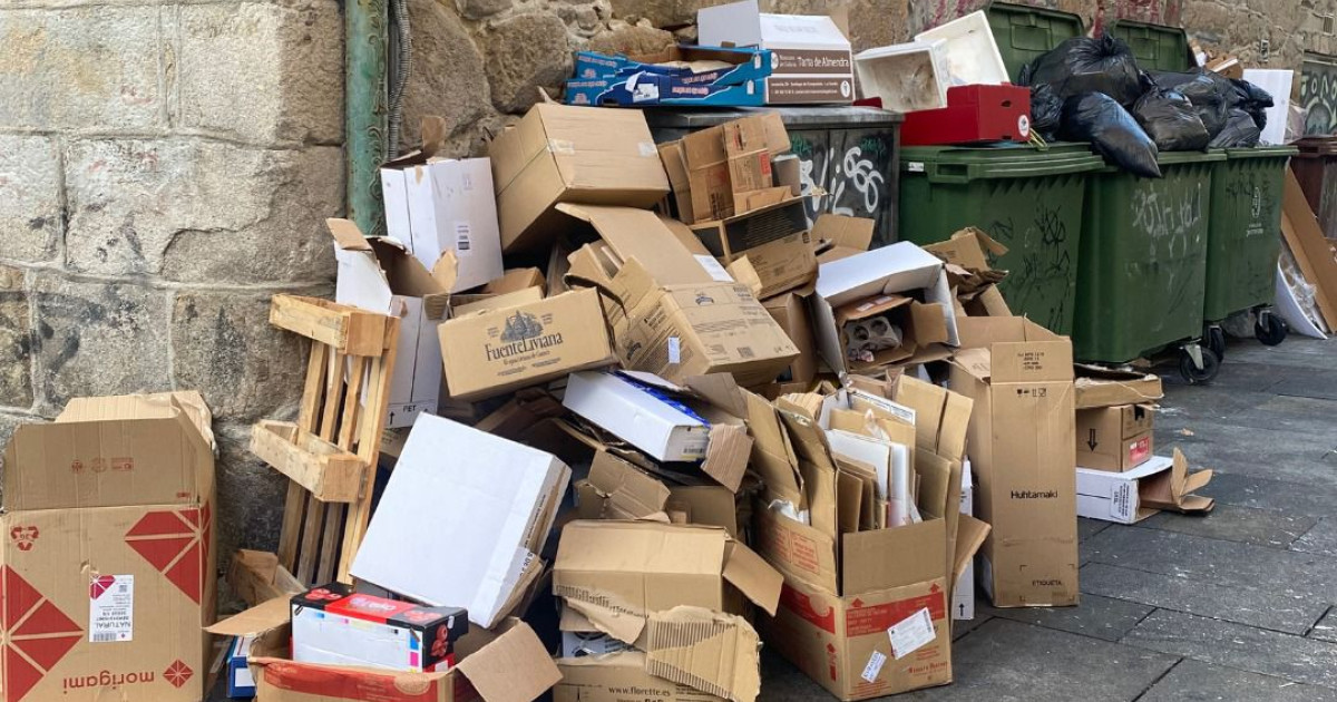 La basura se acumula ahora en Pontevedra: contenedores a rebosar y ...