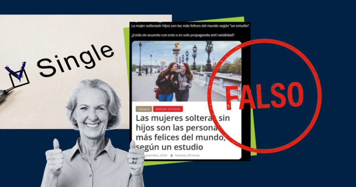 Es falso que las mujeres solteras sean las más felices