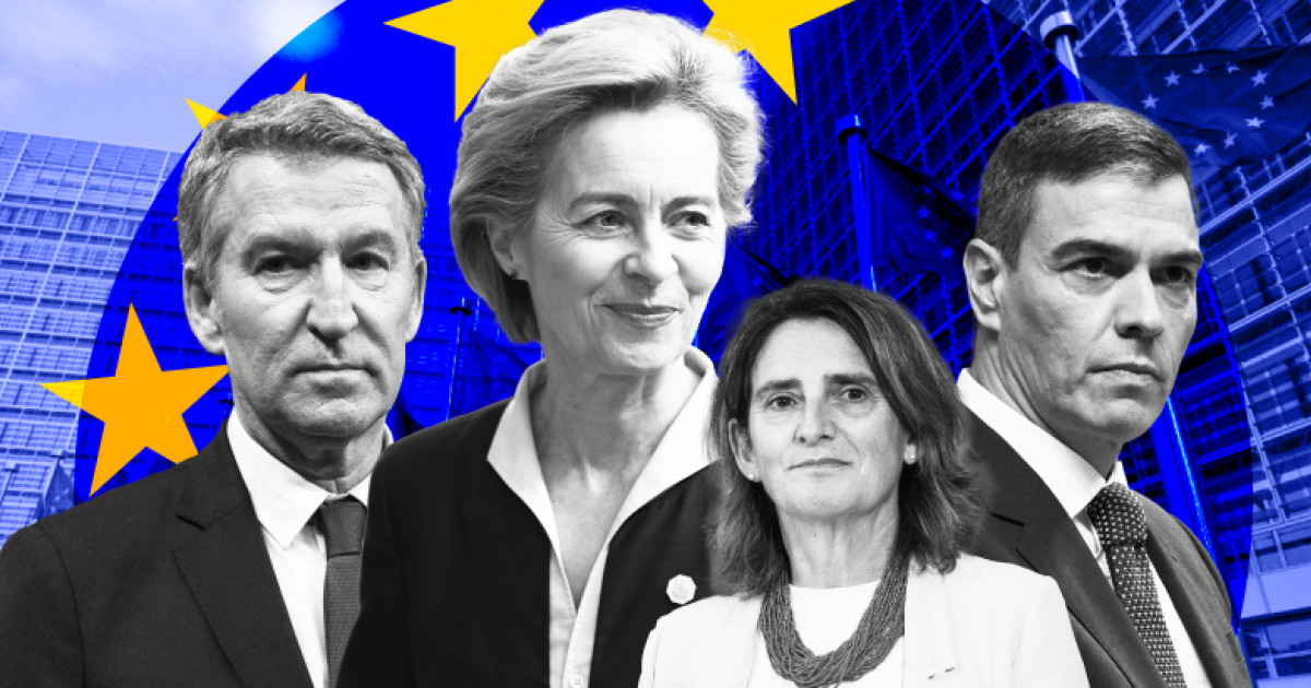 Von der Leyen, en la encrucijada de elegir entre Feijóo o contentar a  Sánchez con Ribera