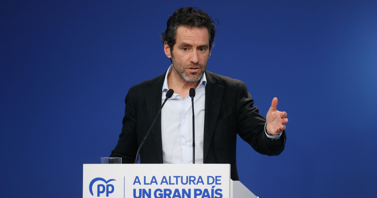 El portavoz del Partido Popular, Borja Sémper, ofrece una rueda de ...