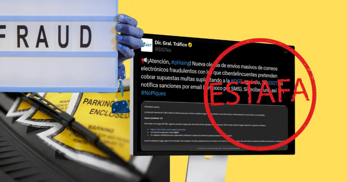 Alerta por una nueva estafa que suplanta a la DGT para cobrar falsas ...