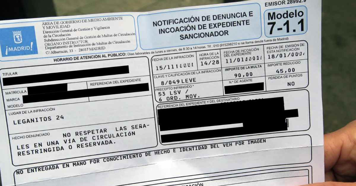 Anuladas miles de multas del Ayuntamiento de Madrid por un fallo ...