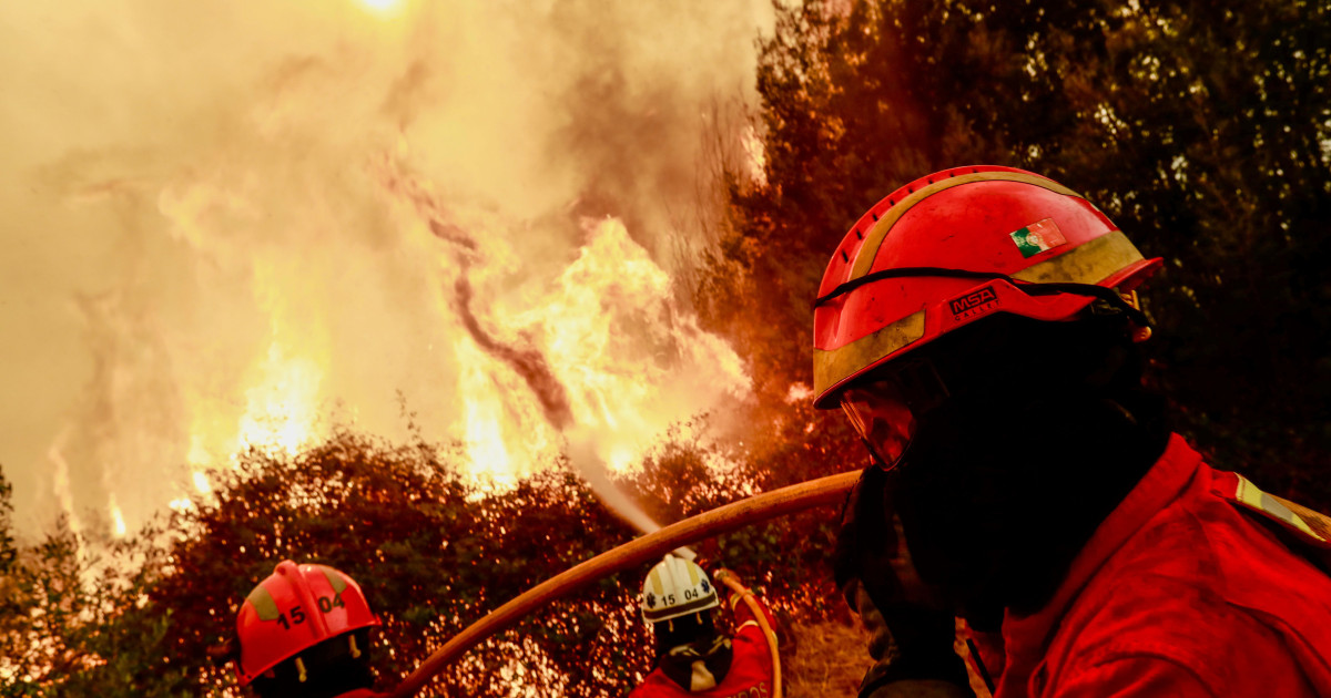Un bombero de 45 años, cuarta víctima por la ola de incendios en Portugal