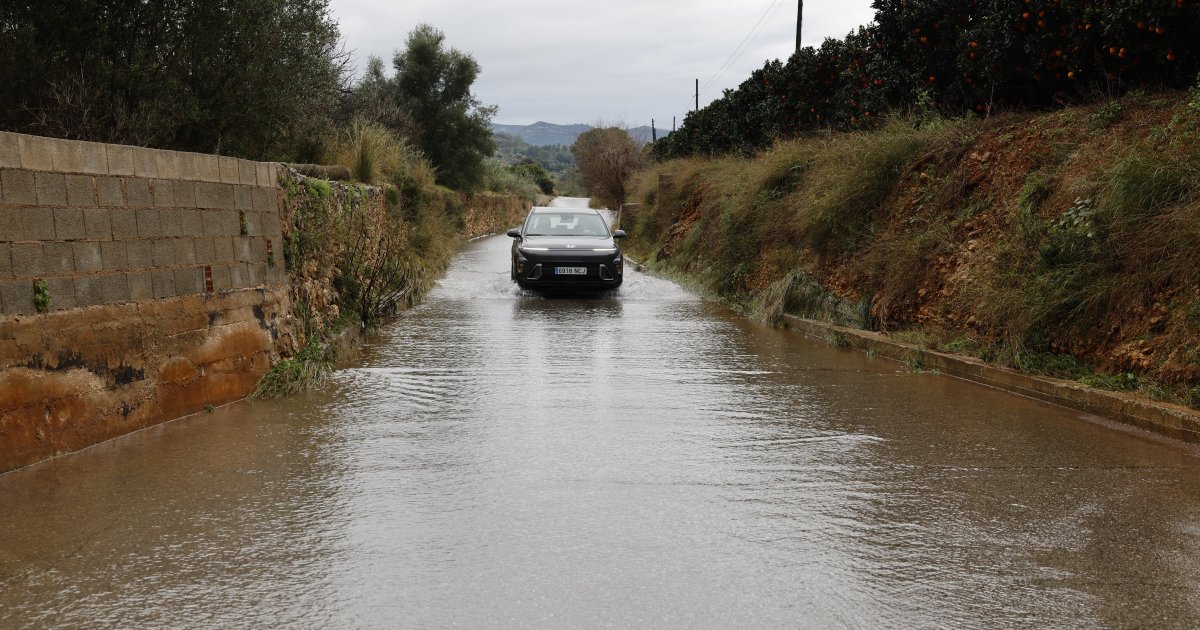 Aemet alerta del riesgo de inundaciones y daños por viento y granizo este miércoles en la Comunidad Valenciana