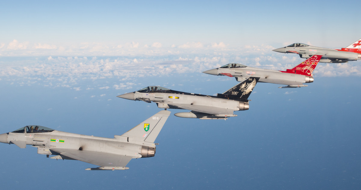 El Eurofighter británico alcanza un millón de horas de vuelo en defensa de la OTAN