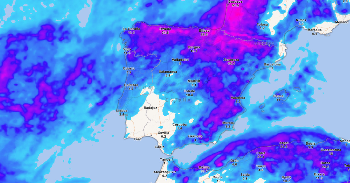 Una dana descargará tormentas intensas sobre España durante el puente de mayo